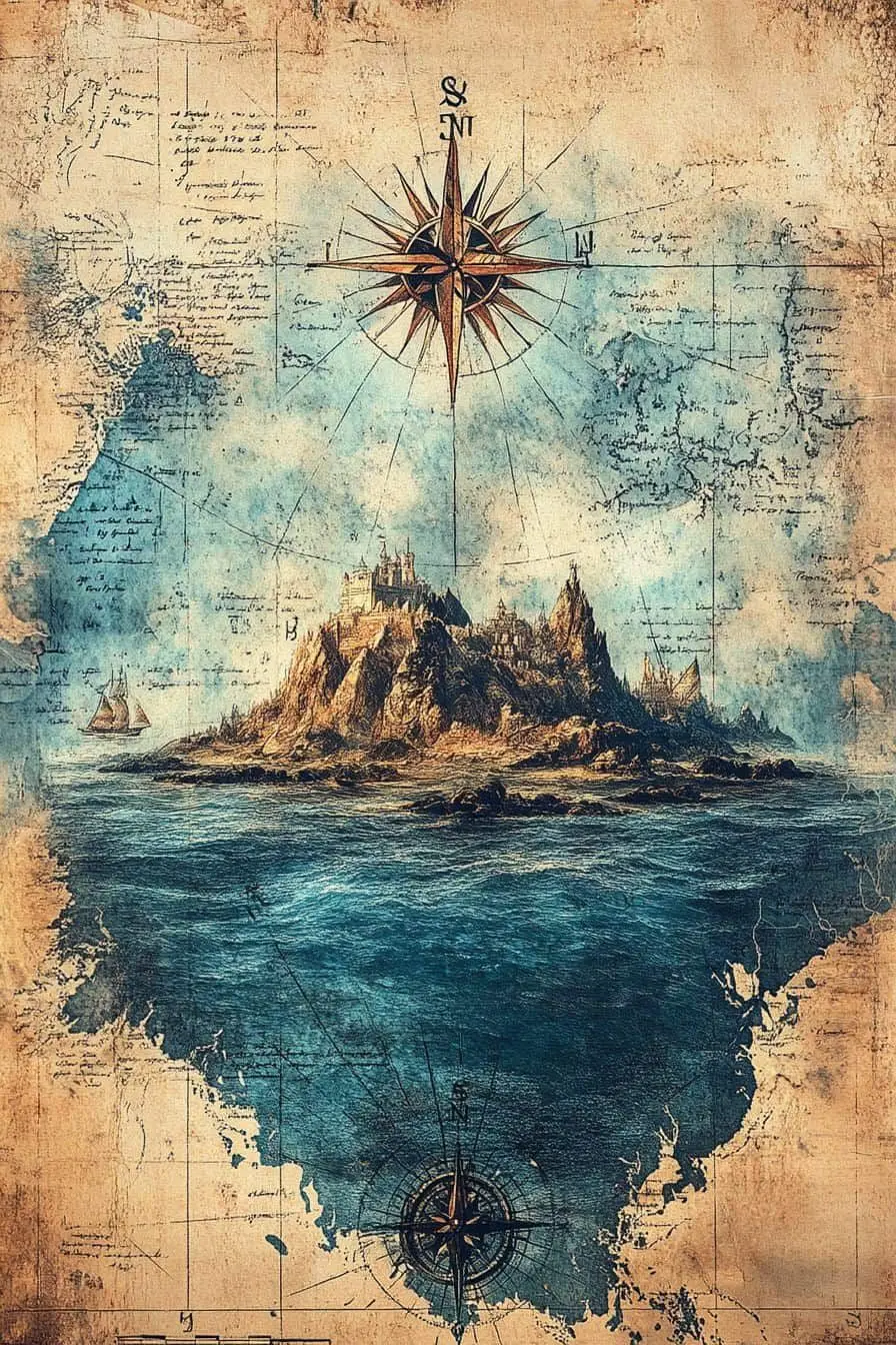 

Винтажный морской плакат для гостиной