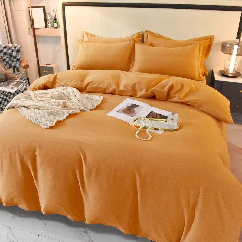 2024 новый легкий роскошный однотонный комплект из четырех предметов утолщенного