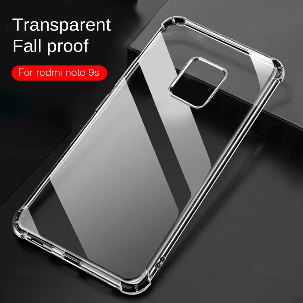 

Transparent TPU Soft Case For Xiaomi Redmi Note 9S 5 7 8 9 Pro 8T 4A 5A 6A 7A 8A 9A 4 4X Phone Cover Shockproof Anti-Fall Coque