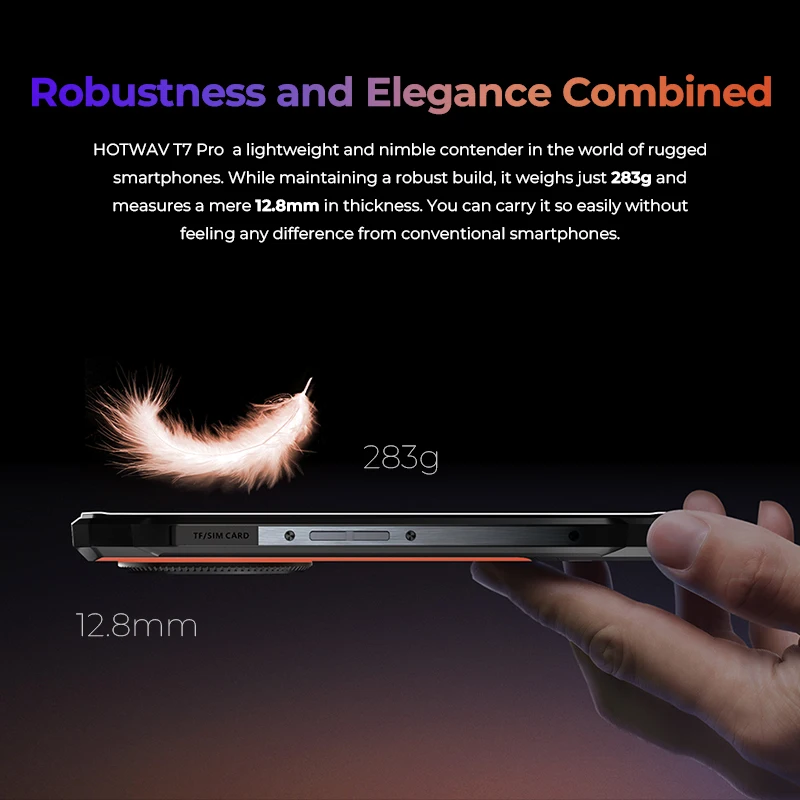 【Доставка из Германии】 Прочный смартфон HOTWAV T7 Pro Android 13 6 дюйма+ 2K 6280 мАч Мобильный