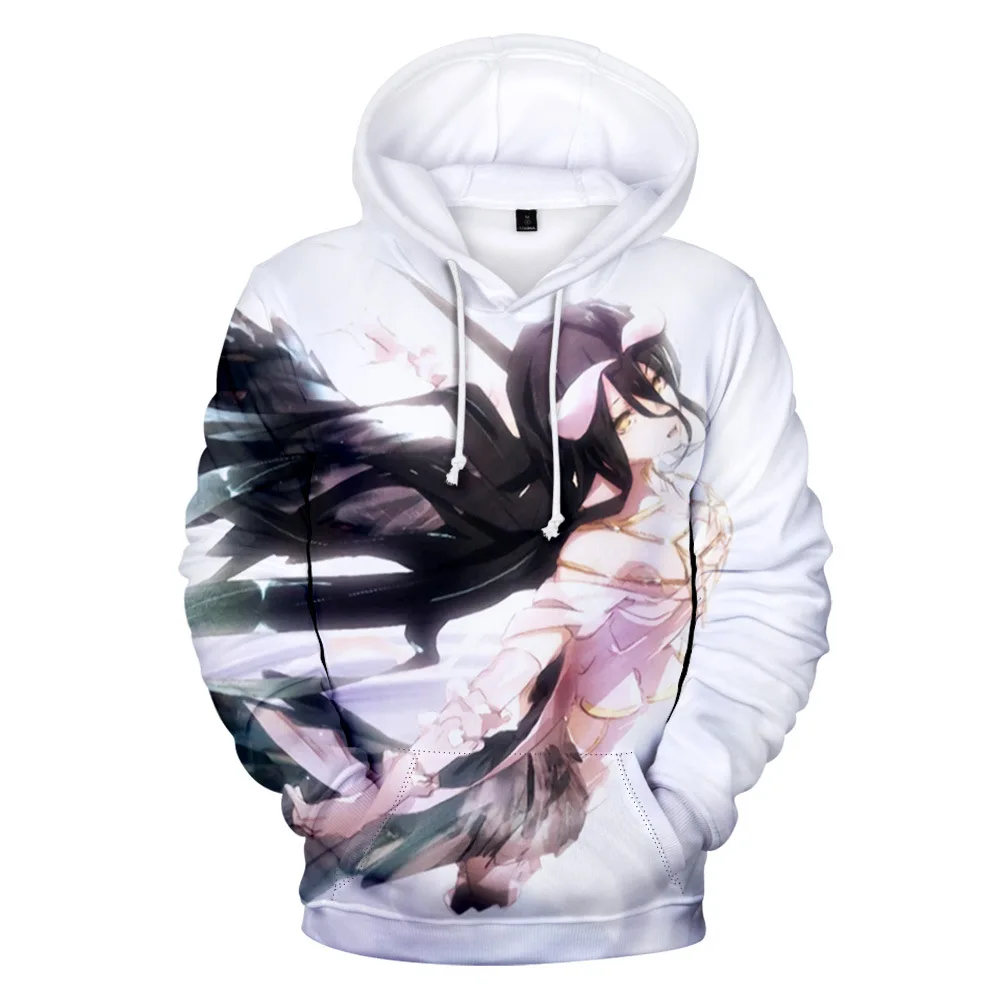 Толстовка Overlord Albedo для мужчин и mulheres Moletons grandes roupas casuais impressão 3D outono inverno novo 2024