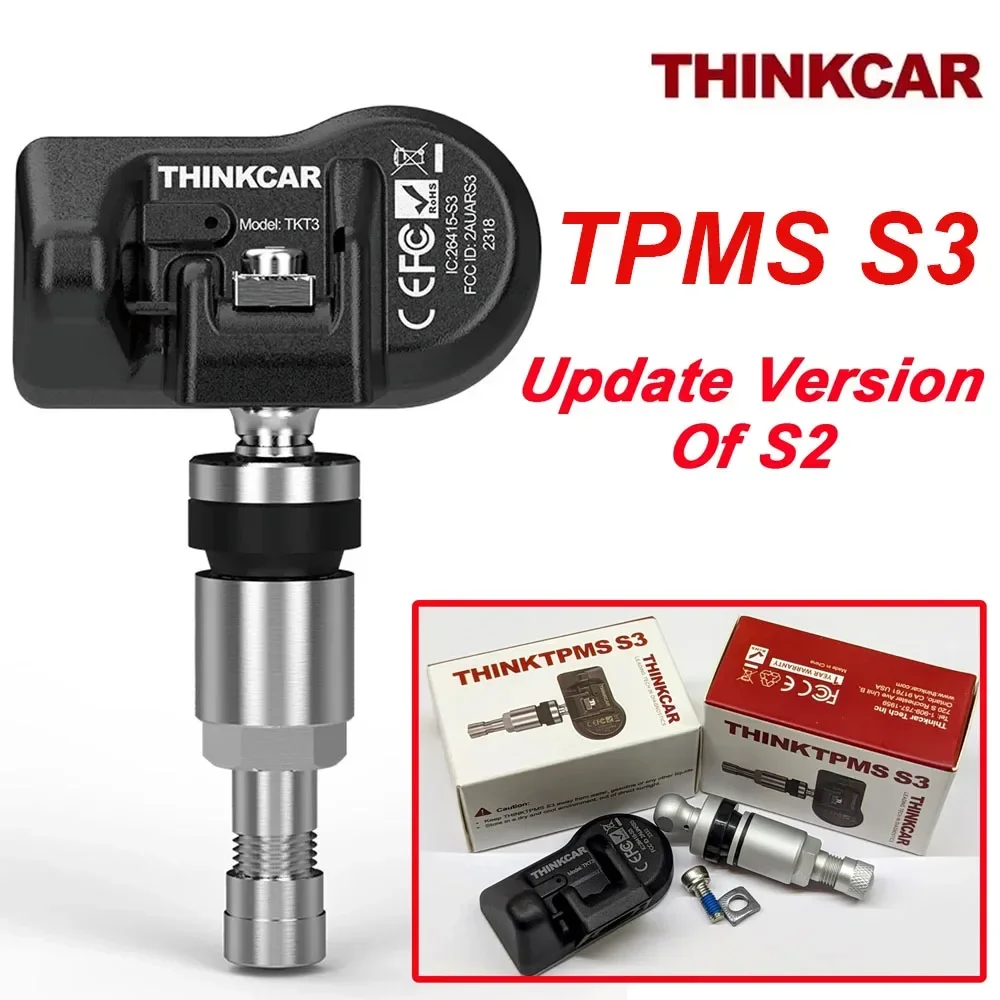 Фото Датчик давления в шинах THINKCAR THINKTPMS S3 315/433 МГц для автомобилей, совместимый с инструментом Thinkcar / Mucar VENUL I-PRO tpms. №2