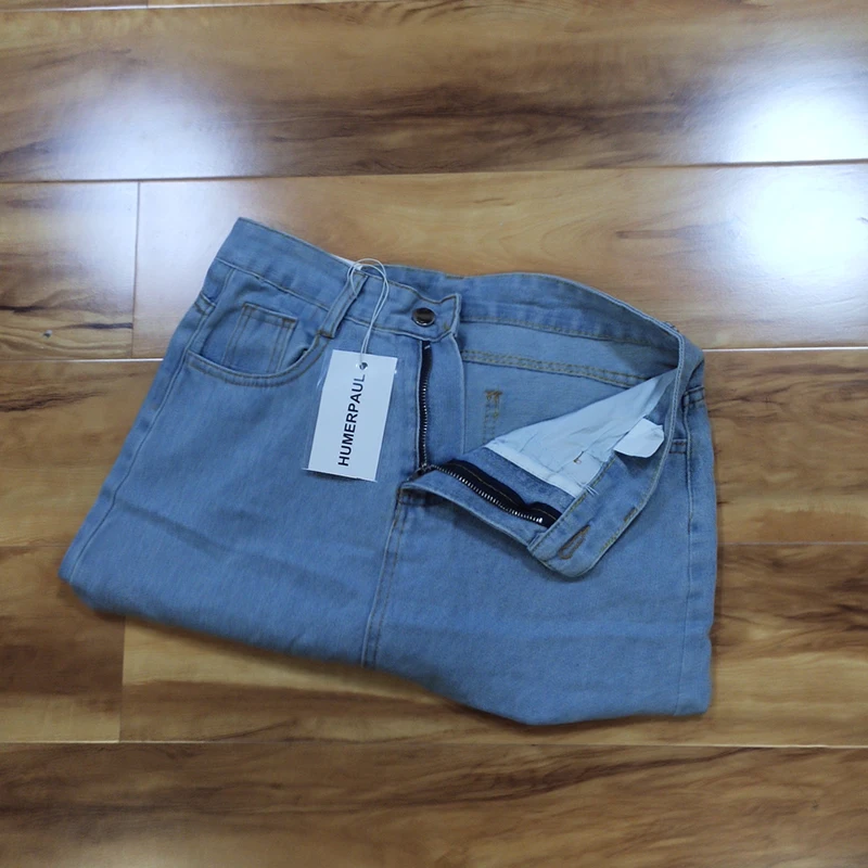 Новый облегающий джинсовый костюм HUMERPAUL с шортами индивидуальный Элегантный
