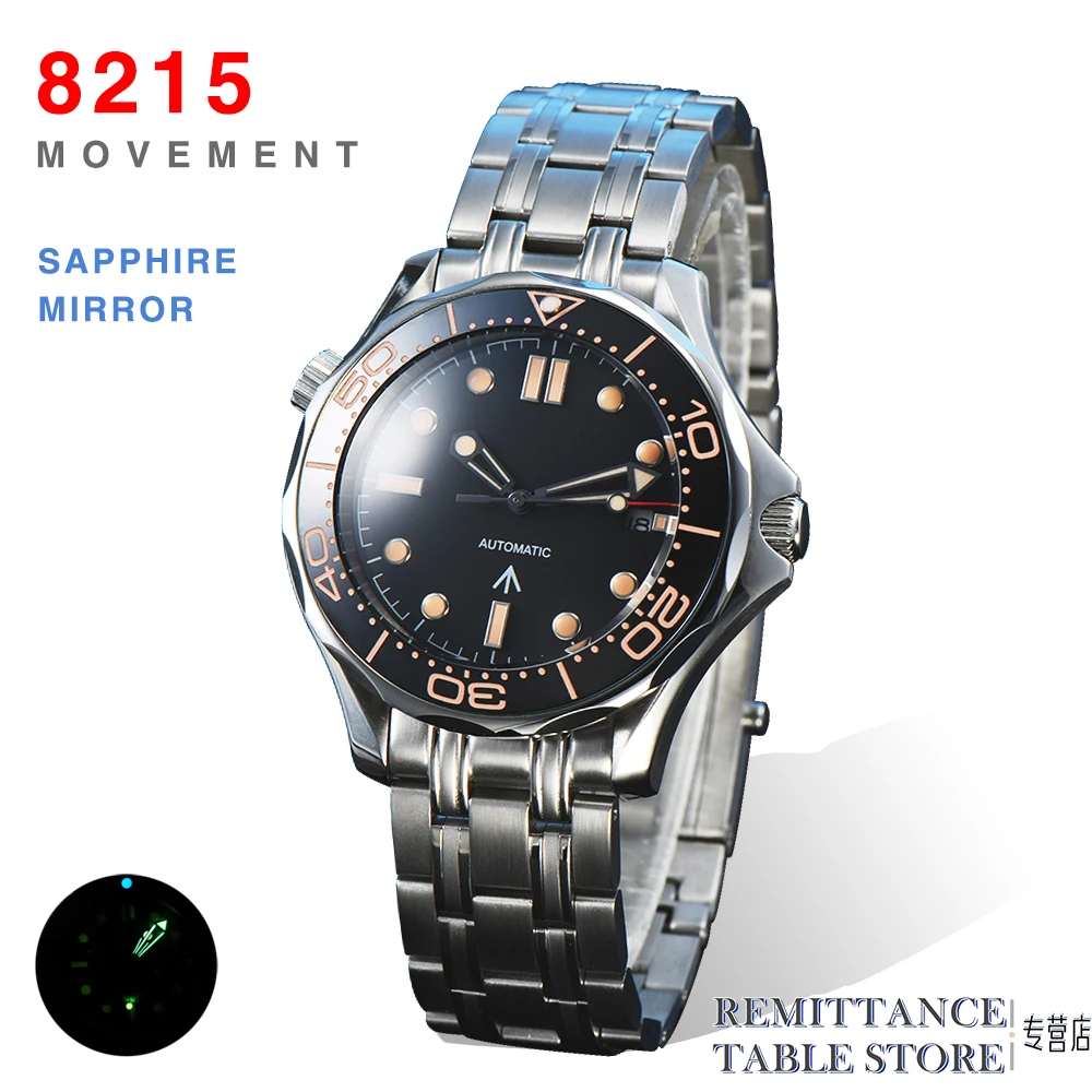 

41mm Luxury Men's Watch Sapphire 8215 Luminous Aseptic Dial Waterproof Automatic Winding Mechanical Watch