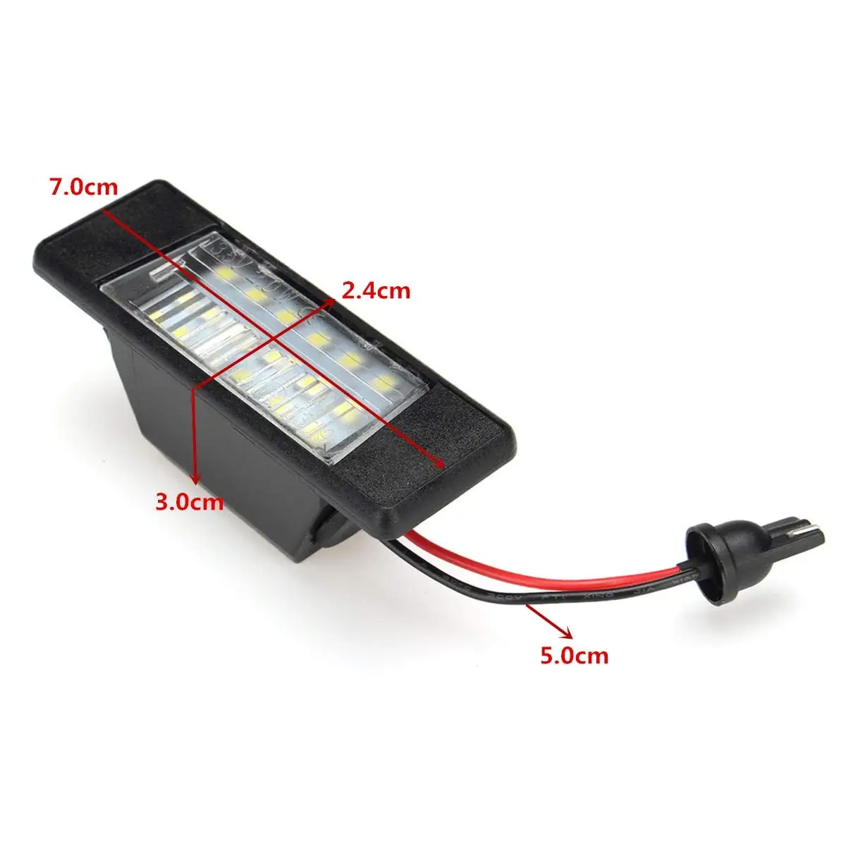 2 шт. пластиковые светодиодные лампы для номерного знака 18 светодиодов
