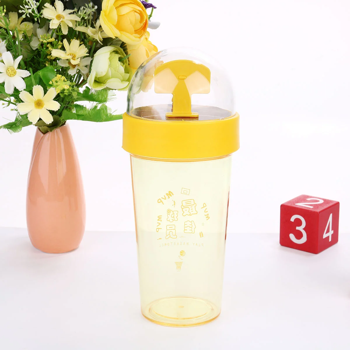 

Water Bottle Cup Drinking Travel Basketball Kids Cups Students Bottles Tumblers Straws Reusable Lids Game Straw Boys Girl
