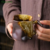 ceramic mug coffee cup high value niche special shaped tea cup coarse pottery creative mugs coffee cups stoneware water cup
