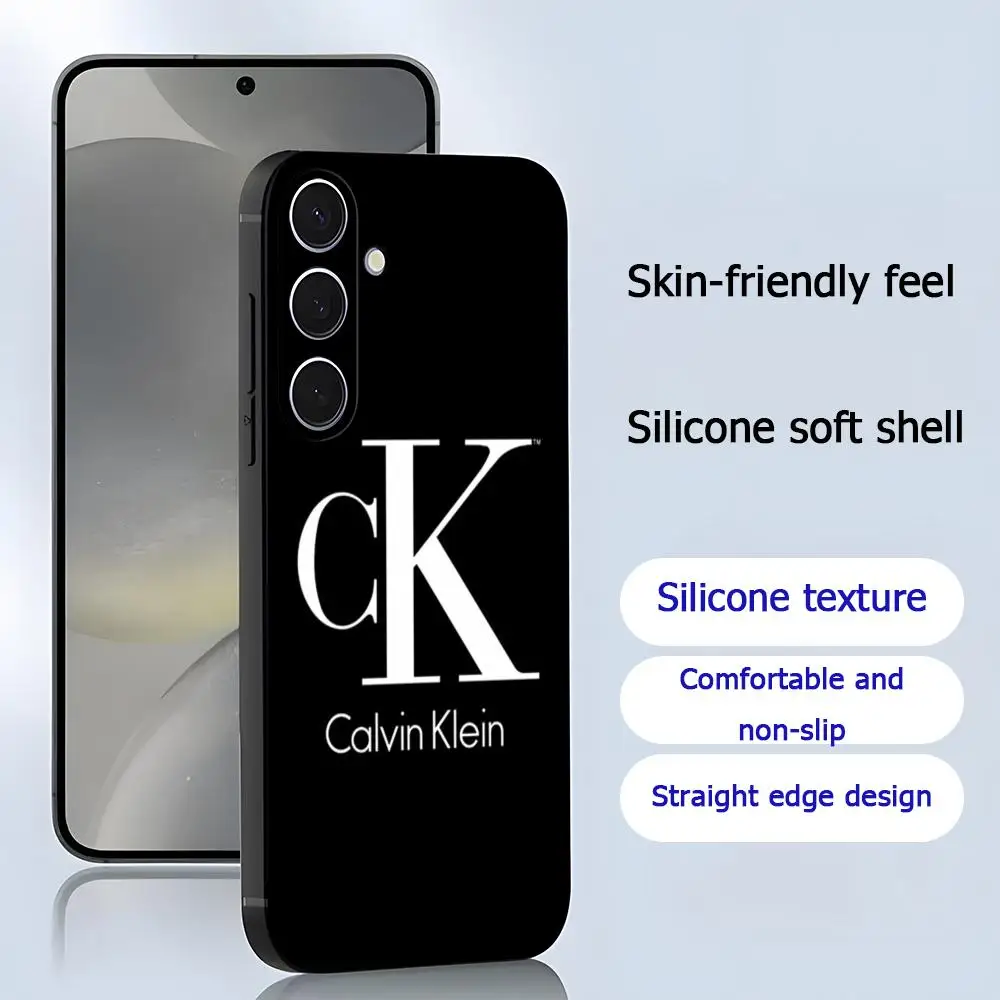 Фото Модный чехол для телефона C-Calvins для Samsung Galaxy S26 S25 S24 S23 S22 S21 Plus Ultra Fold A K-KleinEs-S, мягкий, черный №4