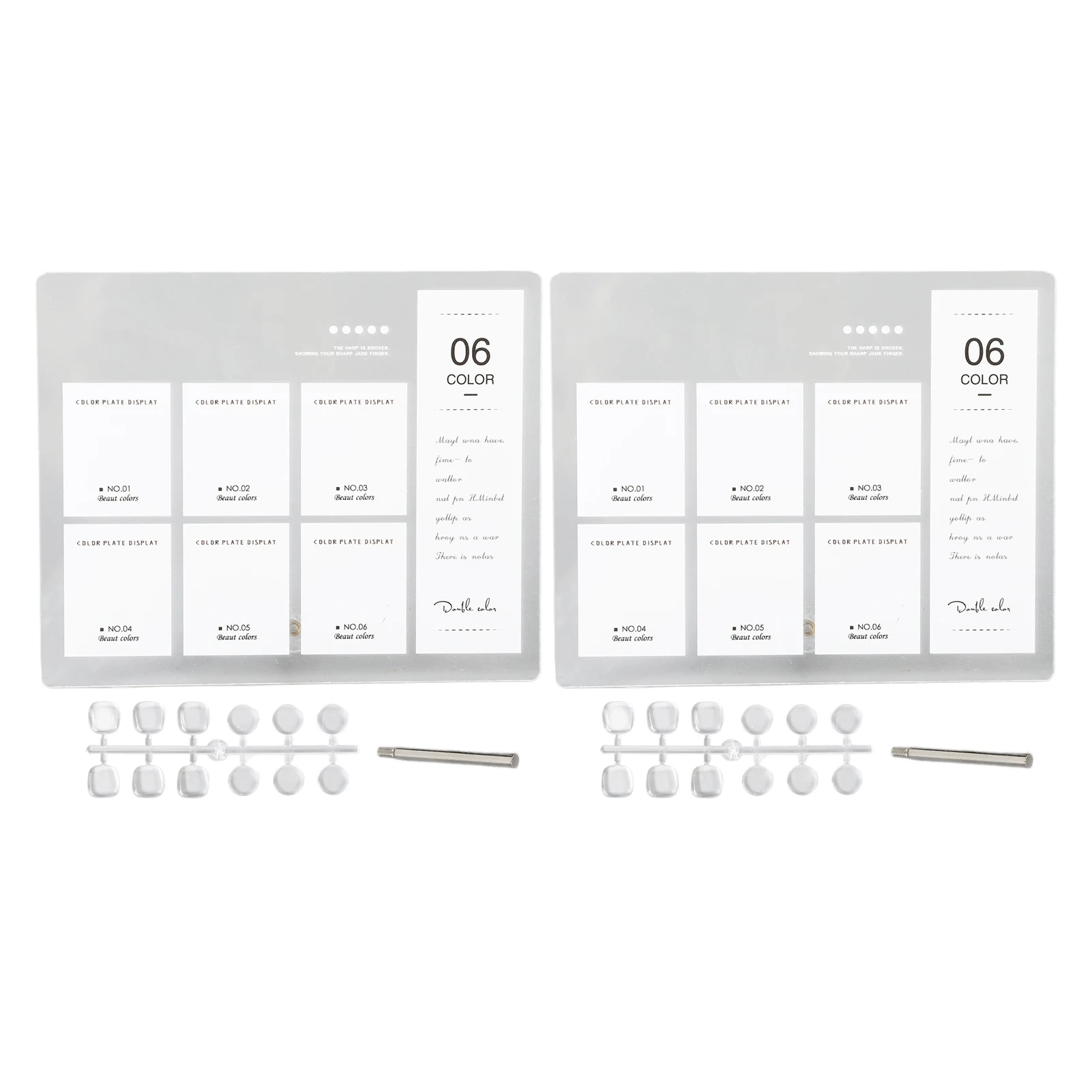 

Nail Art Display Professional Beautiful Visual Effect 6 Color Sophisticated Surfaces Acrylic Nail Art Display for Nail Salons