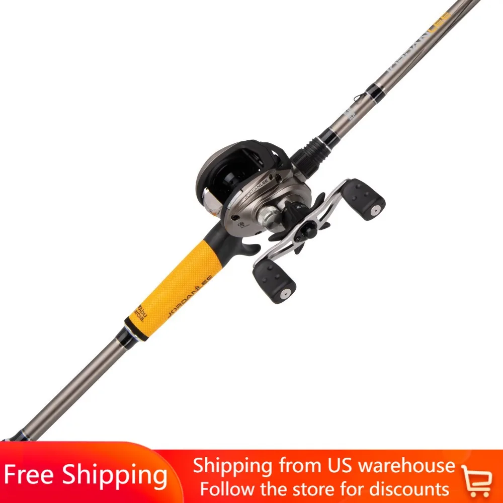 

Fishing Rod Abu Garcia 7’ Jordan Lee Fishing Rod and Reel Baitcast Combo Carp Accessories Sports Entertainment