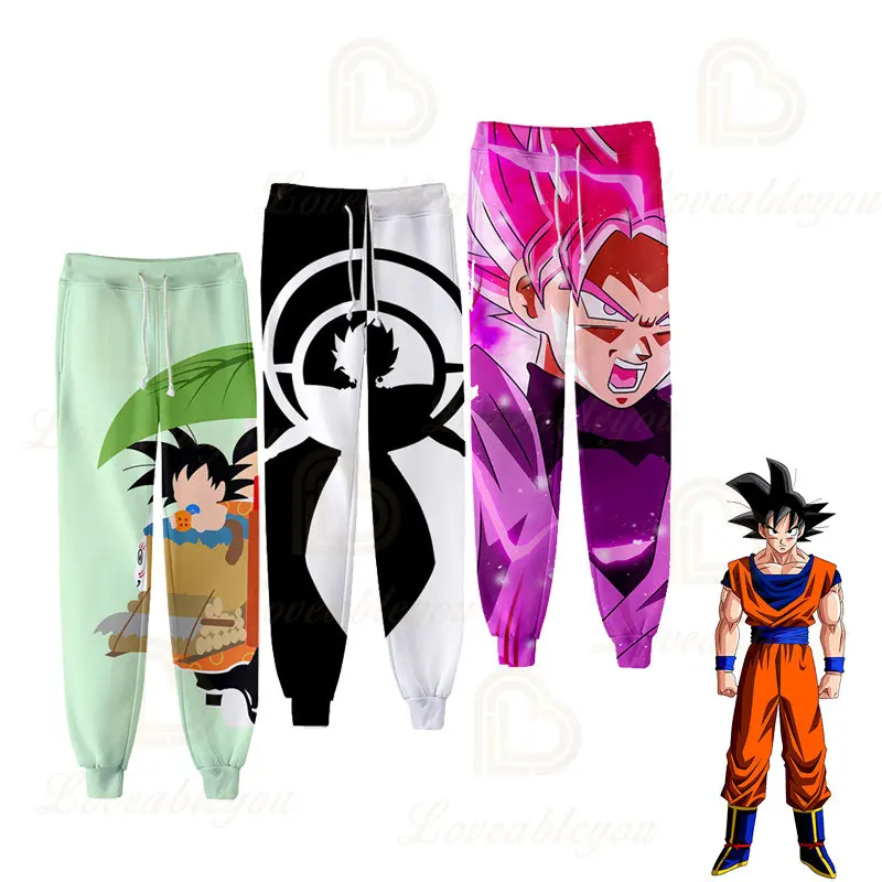 

Dragon Ball Men's Sweat Pants Vegeta Nappa Print Personalized Sweatpants Male Elastic Waist Jogger Women Trousers