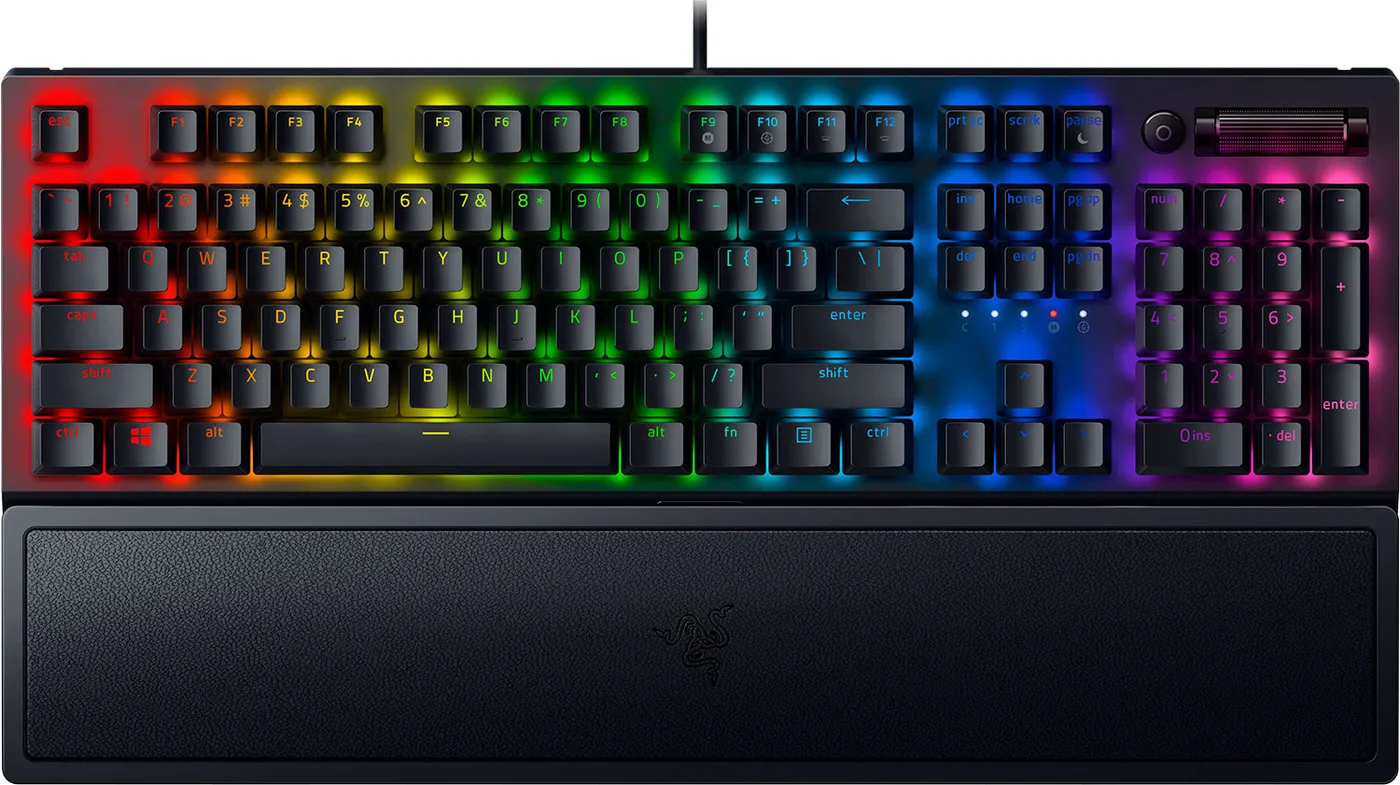 

Игровая клавиатура проводная Razer BlackWidow V3, (Razer Green), черный