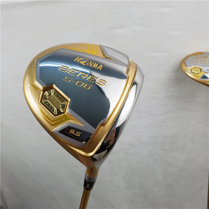 

Men New 4 Star Clubs HONMA S-06 Driver 10.5/9.5 Loft Golf Driver R or S Graphite Shaft and Wood Headcover
