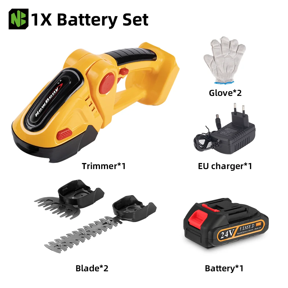 

NEWBENY Ручной электрический триммер для живой изгороди 24В