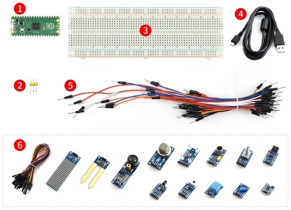 

Гибкие цифровые интерфейсы, предварительно припаянные наборы Raspberry Pi Pico с предварительно припаянными, высокопроизводительная плата микрок...