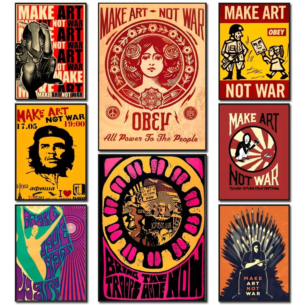 Декоративные наклейки-постеры не войны