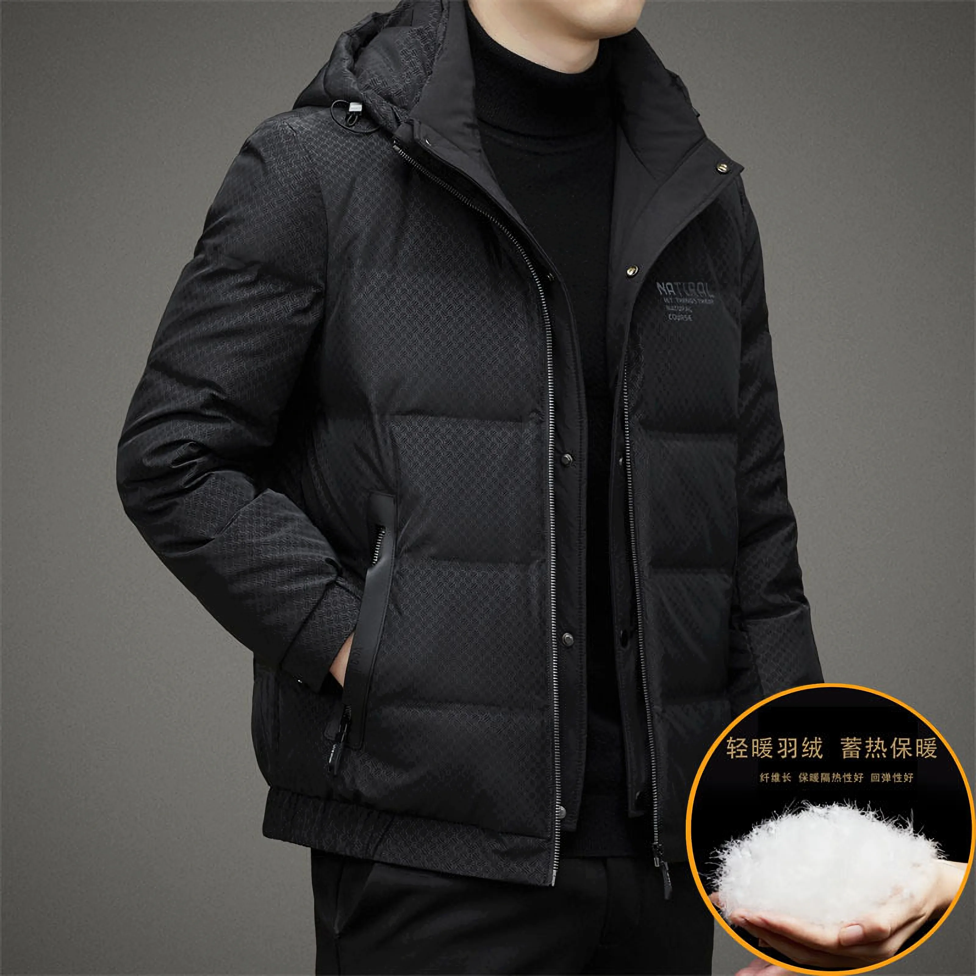 High Quality Jackets With Hoodie For Men Thicken Warm Coats Doudoune Homme Men Clothing Winter Parkas Fashion Solid Jacket 2022