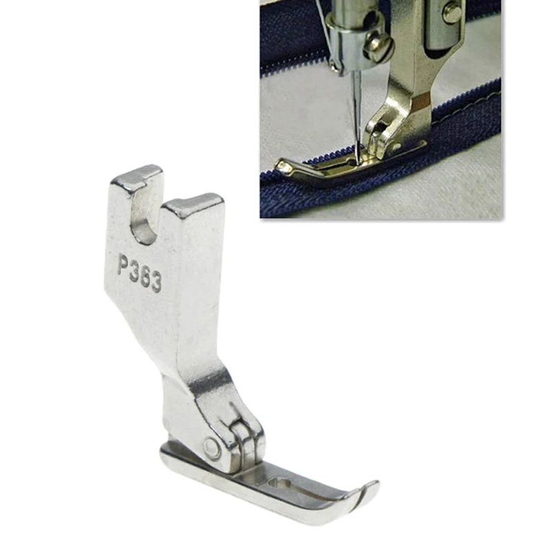 Hot Sale Stainless Industrial Zipper Presser Foot P363 For Brother Juki Sewing Machine