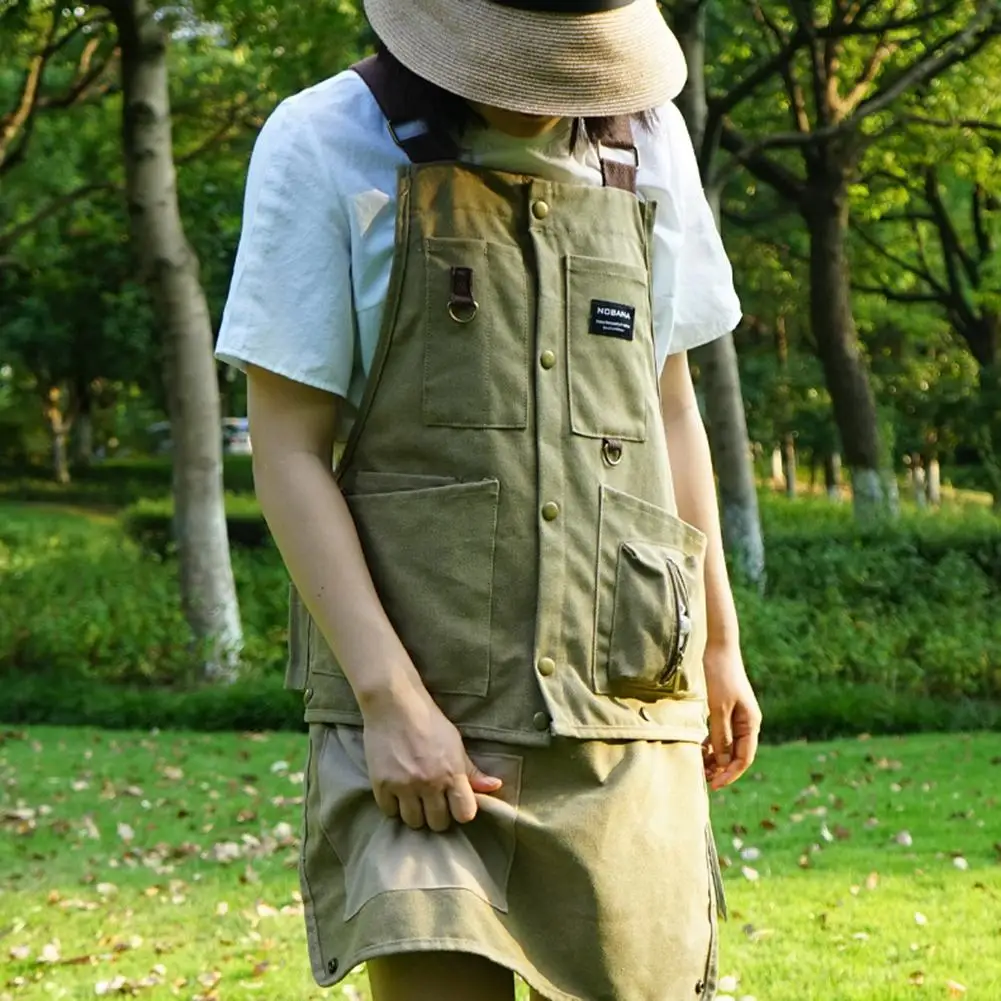 

Outdoor Camping Apron Hiking Vest Coat For Men Women Adjustable Vest Multi-Pockets For Cafes Beauty Nails Studios Uniform Aprons