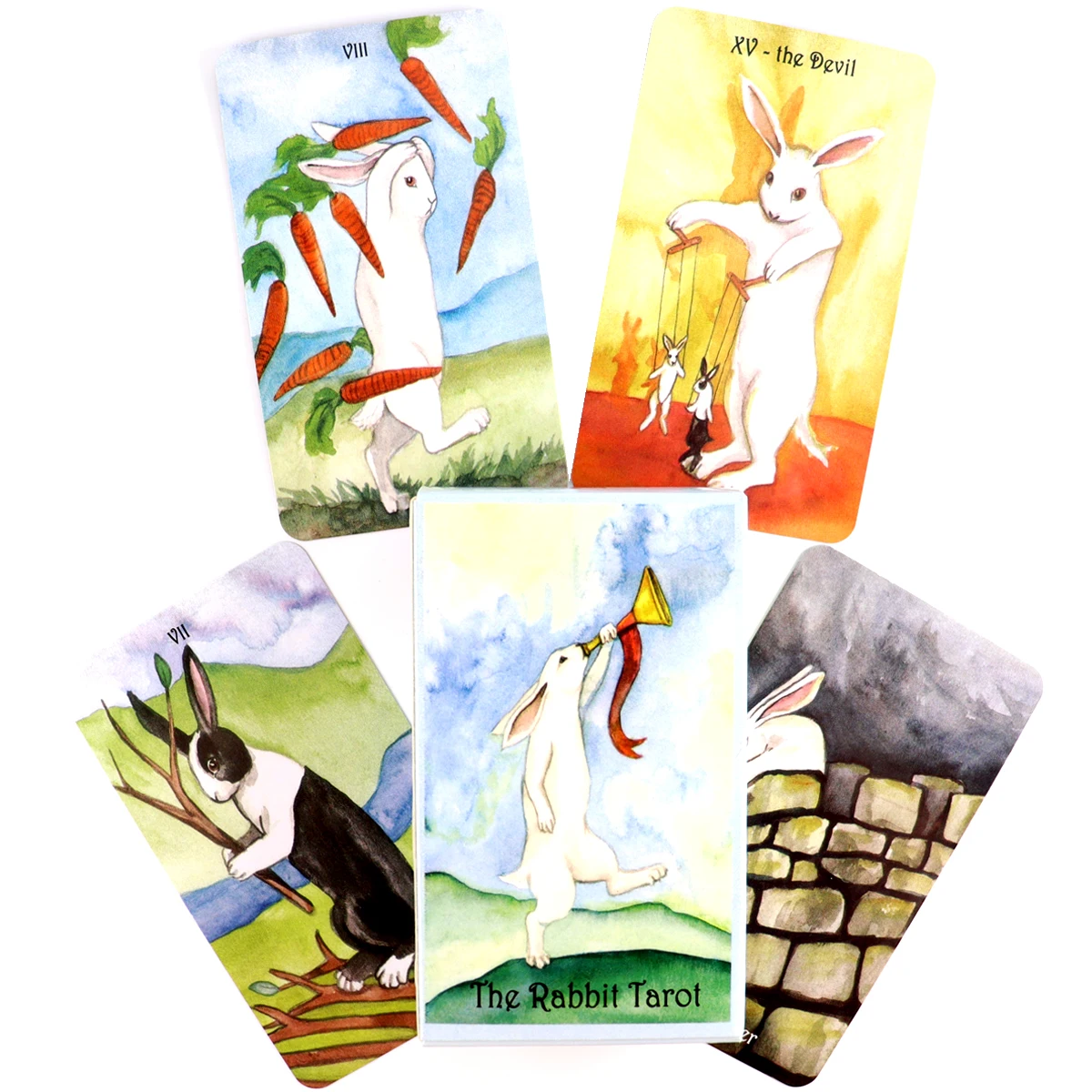 

The Rabbit Tarot Deck For Beginners Board Game Multiplayer Family Party Game Fortune Telling Prophet Oracle Cards With PDF Guide