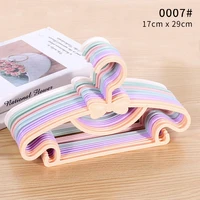 20 pcs small size colorful plastic infant clothes hanger multifunctional kids clothing hanger save wardrobe space bowknot hanger