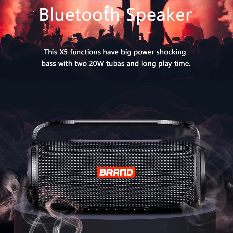 New Bluetooth Speaker High Power 40W 