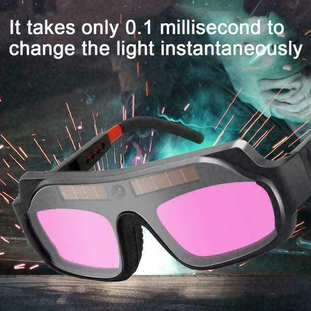 

Automatic Dimming Welding Glasses Solar Powered Auto Darkening Welding Mask Anti-glare Glasses Welding Masks Accessories
