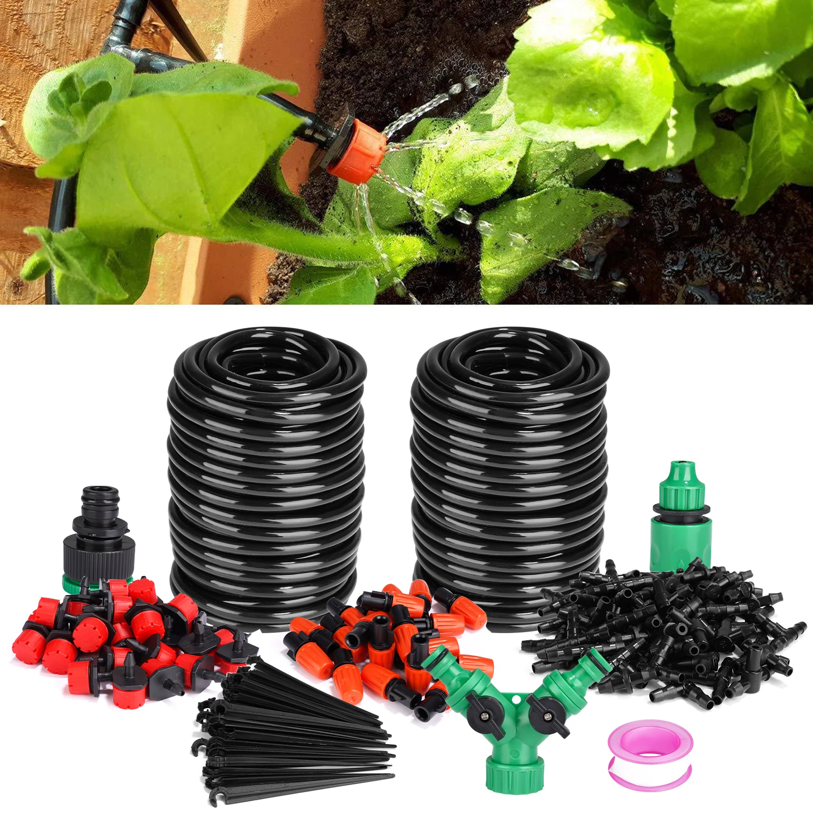 30M Garden Irrigation System Plant Watering Devices Self Watering System for Plants Lawn Patio Automatic Irrigation Equipment