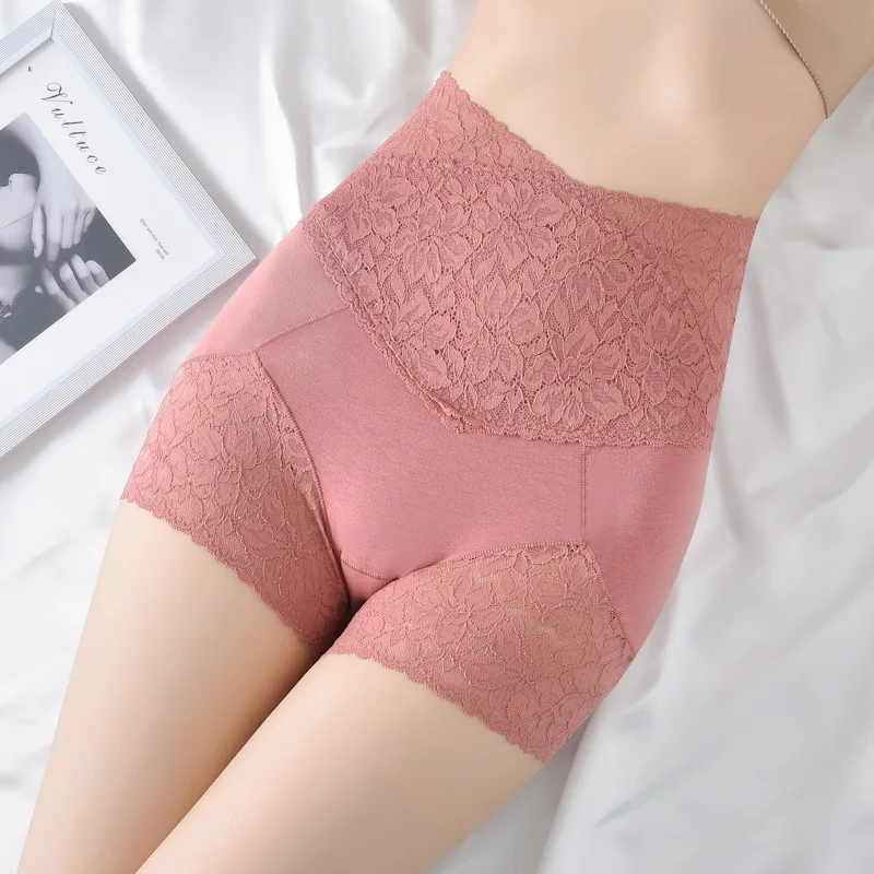 

Seamless Safety Shorts Pants Women Highly Elastic Under Skirt Shorts Sexy Lace Anti Chafing Boxers for Women Boyshort Panties