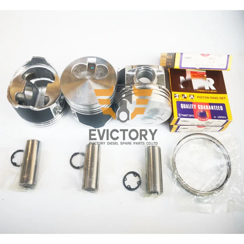 3TNV76 поршневое и кольцо большого размера 0 50 мм для экскаватора yanmar