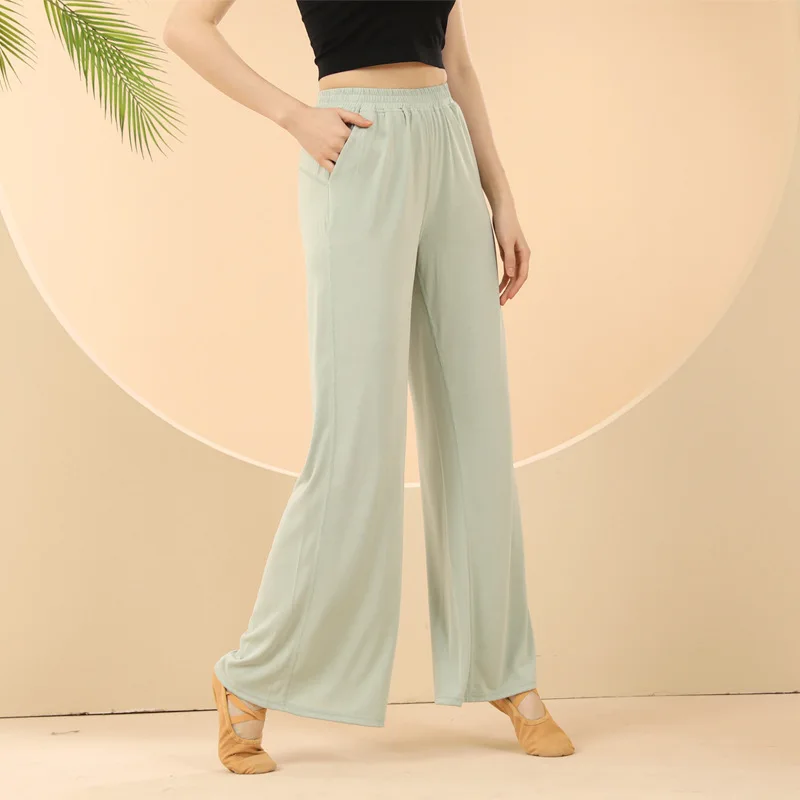 Брюки с широкими штанинами для танцев Классическая Базовая Одежда