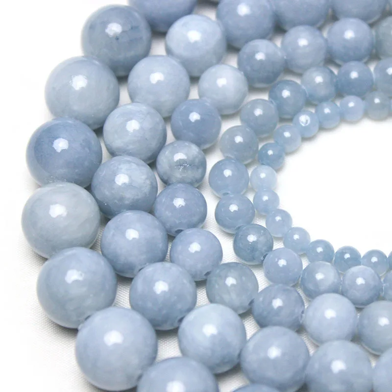 

Модные аксессуары для браслета 2023, натуральные бриллианты, голубые минеральные бусины