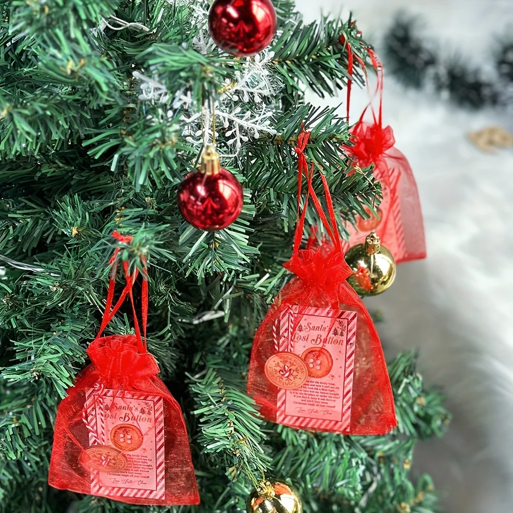 Набор Рождественских Украшений Санта-Клауса Из 20 Предметов С Посланием И