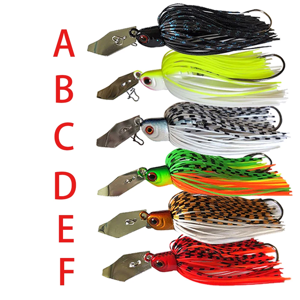 

30PCS 13G/16G/19G Chatter bait spinner bait weedless fishing lure Buzzbait wobbler chatterbait for bass pike walleye fish