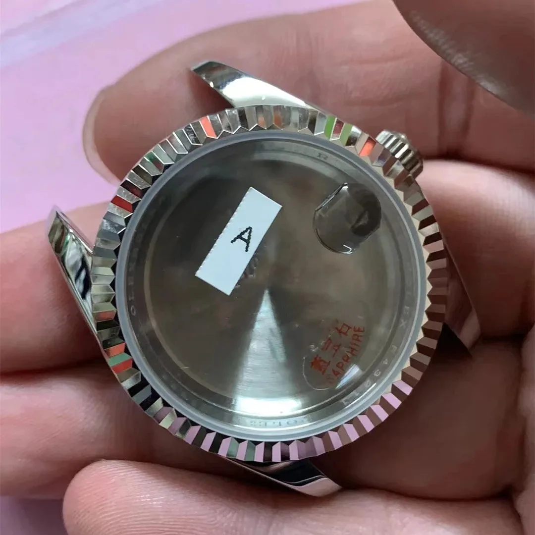 

36mm Watch Case Accessories Suitable for 2836 8200 2846 Movement Sapphire Glass Stainless Steel Date Just