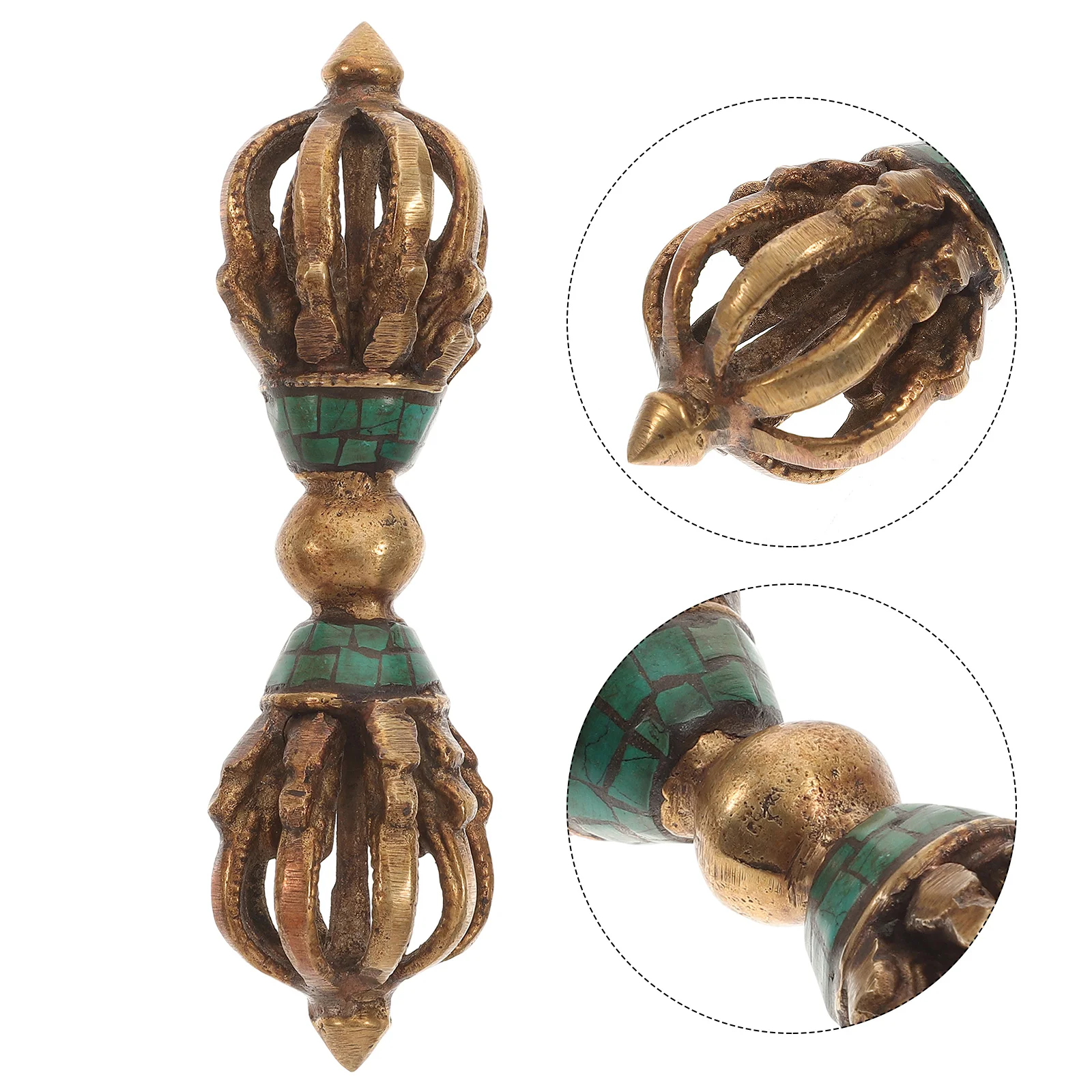 

Vajra Tibetan Pestle Dorje Belldecorationfeng Shui Dorge Meditation Prayer Copper Hand Statue Buddhismornaments Mascot Ornament