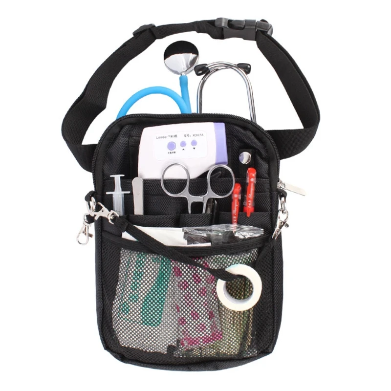 

Multifunctional Nurse Storage Bag Nurse Fanny Pack with Tape Holder Lots of Pocket for Bandage Scissors Other Drop Shipping