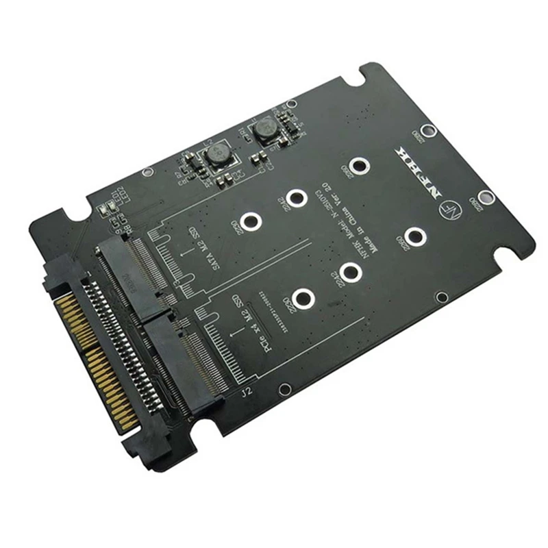 

Адаптер M.2 SSD в U.2, адаптер 2 в 1 M.2 Nvme + M.2 SATA NGFF SSD в PCI-E U.2, адаптер для фотографий Pcie M2, карта преобразователя