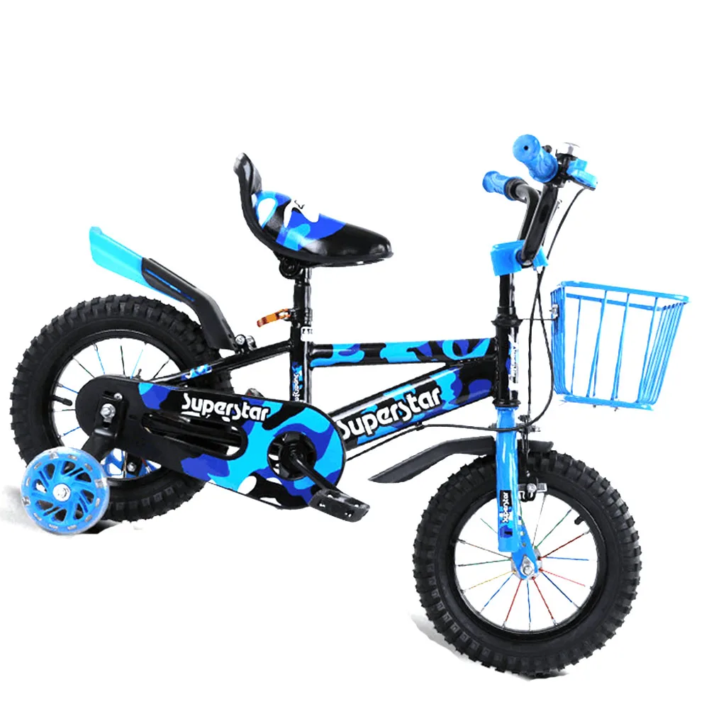 

12/14/16/18 Inches Children's Bicycles With Front Storage Basket Flash Assist Wheel Suitable For Ages 3 To 9 Load 100kg Bike