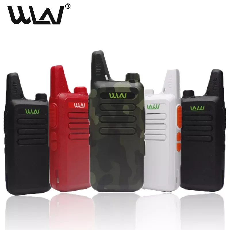 

New 2PCS WLN KD-C1 Walkie Talkie 400-470 MHz 5W Power 16 Channel Kaili MINI handheld Transceiver C1 portable Two Way Radio