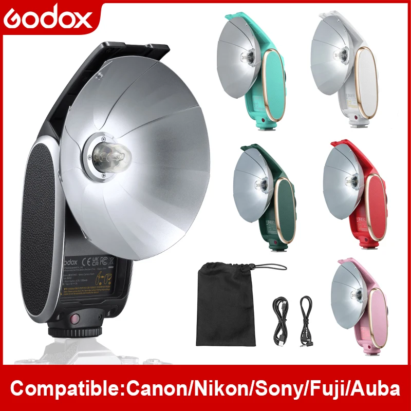 

Godox Camera Flash Lux Senior GN14 6000K ± 200K Flash 7 Levels Speedlite Trigger For Olympus Canon Sony Nikon Fujifilm Camera