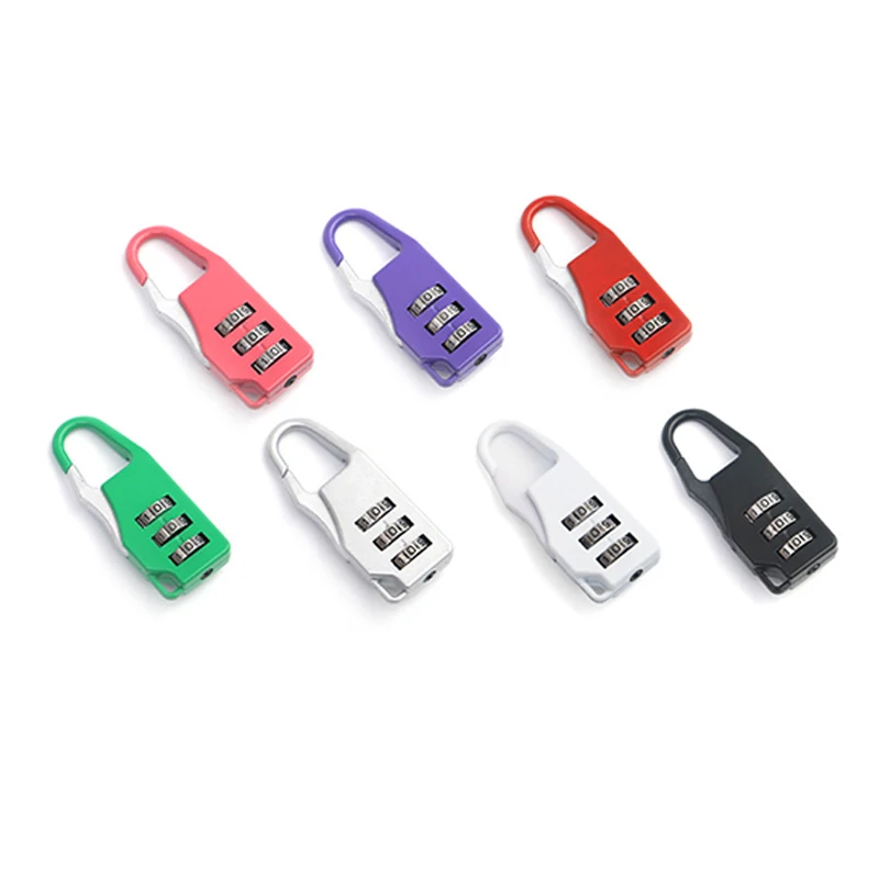 

55x21x8mm Zinc Alloy Mini Password Small Lock Luggage Bag Password Lock Cabinet Lock Color Password Lock Anti-theft Small Lock