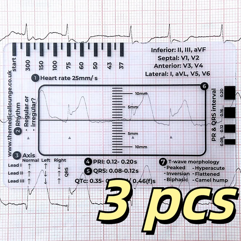 

7-ступенчатая линейка ЭКГ для интерпретации