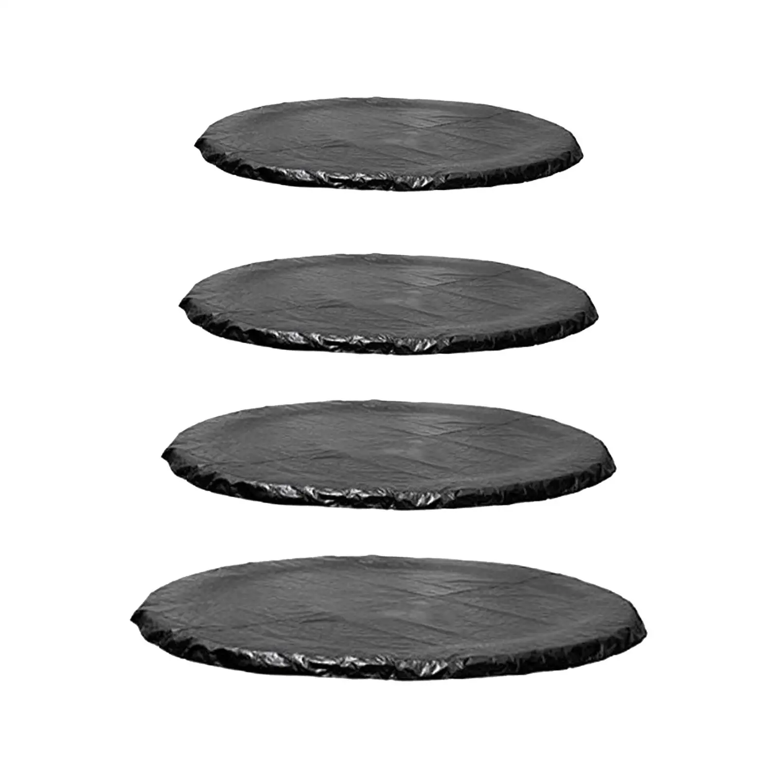 

Black Trampoline Cover Weather and Rain Cover Durable Elastic Ropes Fixed Wear Resistant All Season Use Accessories Round