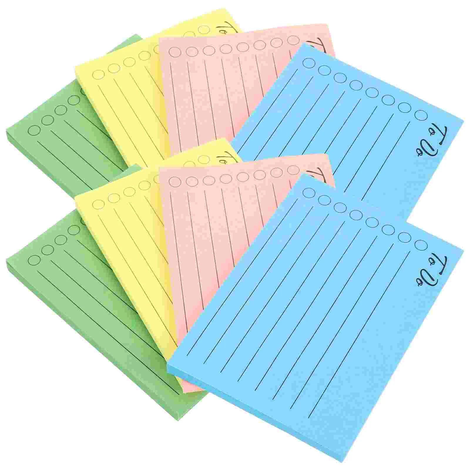 

8 Books Scrapbooking Stickers Cute Note Accessory Memo Memorandum Index Cards Flash Lined Sticky Notes Office Adhesive Notepads