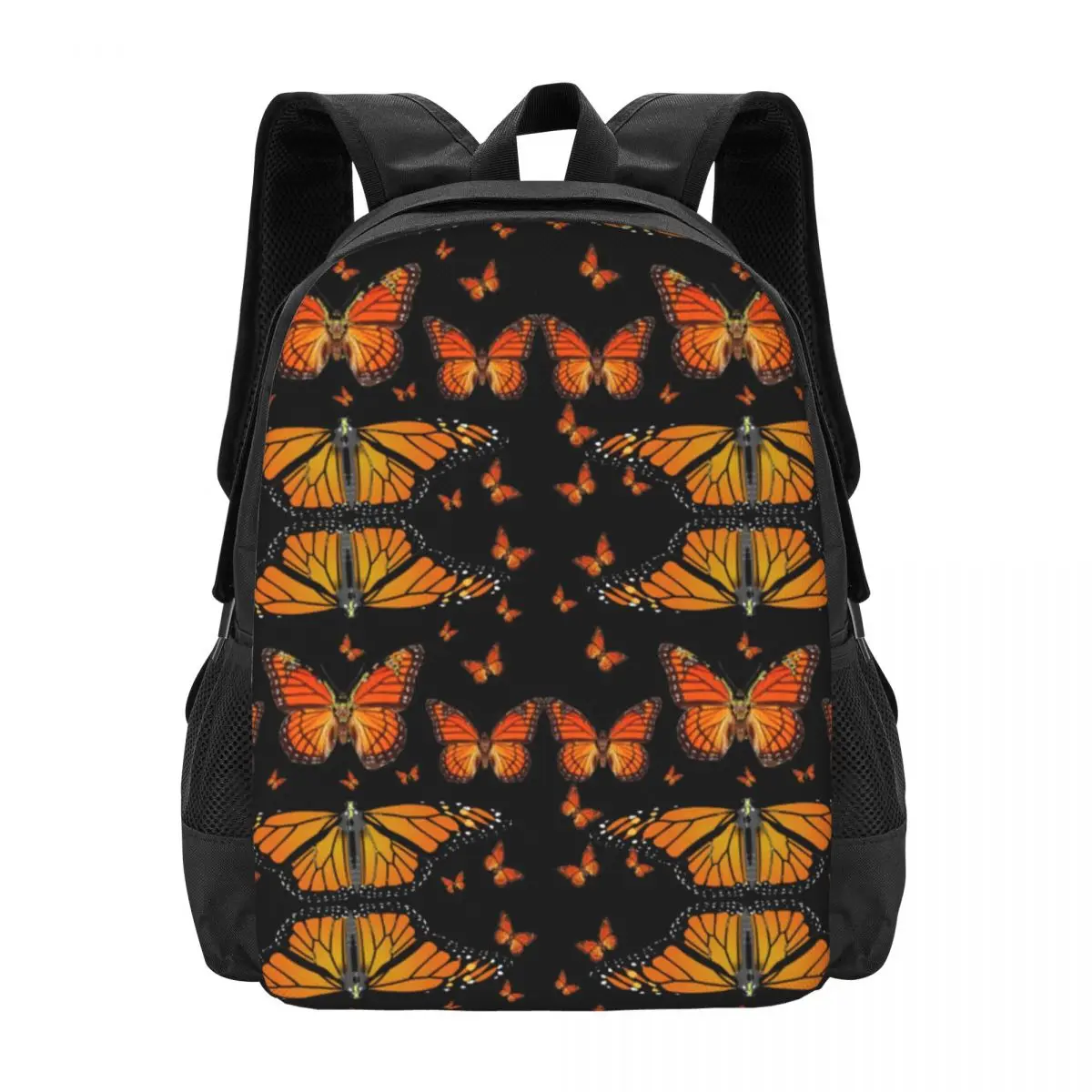 Простой стильный школьный ранец Heaps Of Orange Butterfly, водонепроницаемый вместительный Повседневный Рюкзак, дорожный рюкзак для ноутбука