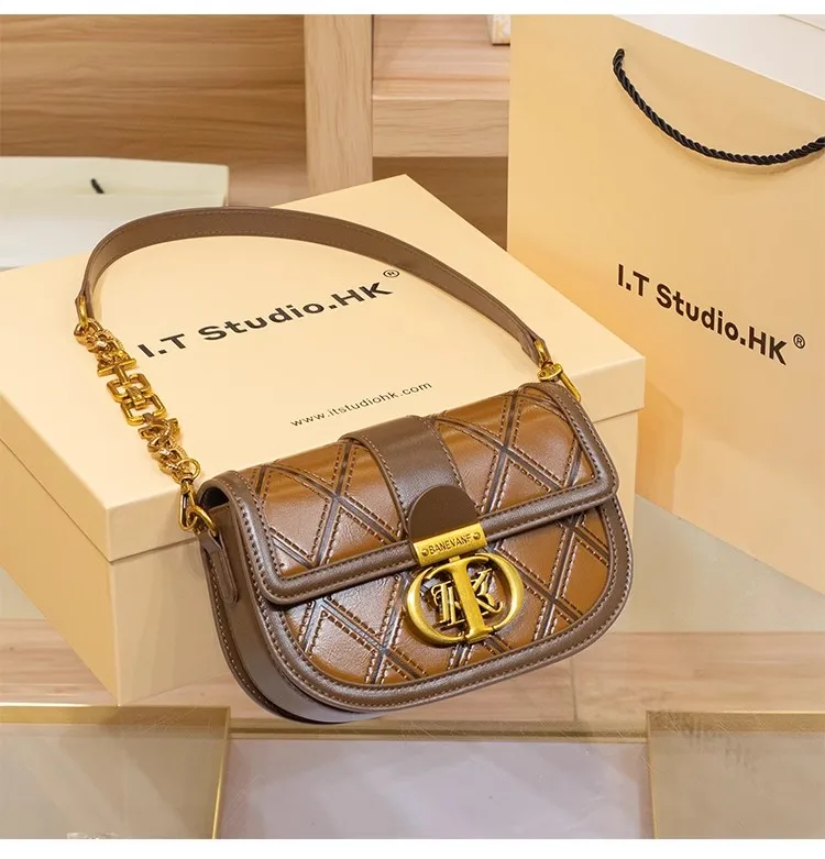 Женская сумка через плечо дизайнерская брендовая из натуральной кожи для женщин