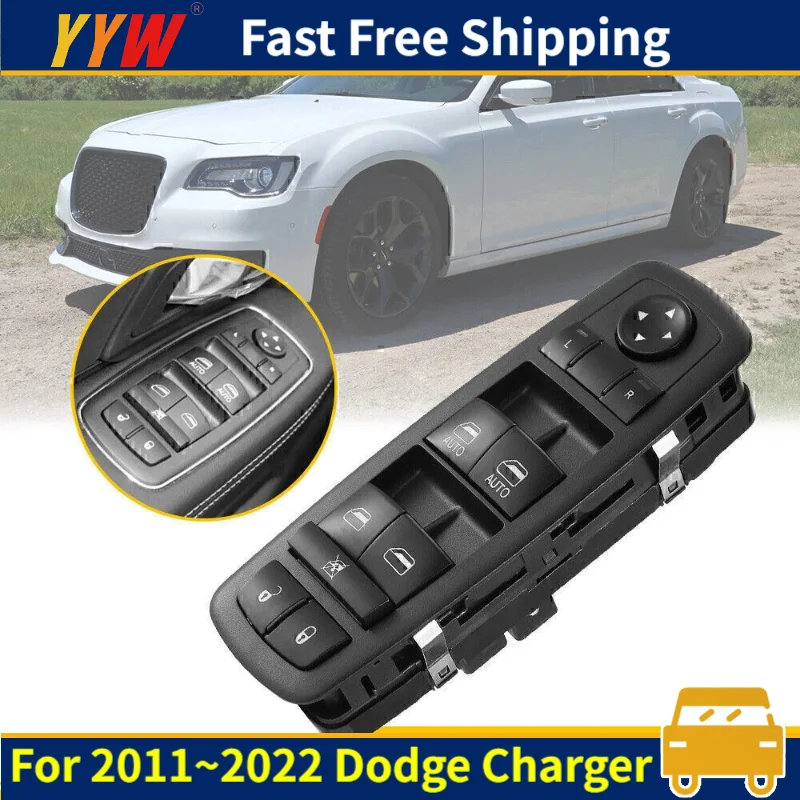 

Панель переключателя управления стеклоподъемником для 2011 ~ 2022 2012 2013 2014 2015 Dodge Charger 4-дверная панель управления стеклоподъемником автомобиля
