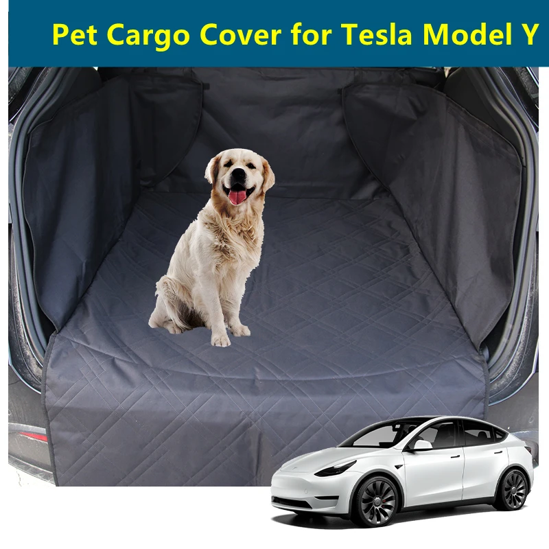 

Чехол для груза для домашних животных, водонепроницаемый нескользящий коврик в багажник Tesla Model Y, машинная стирка и защита от царапин