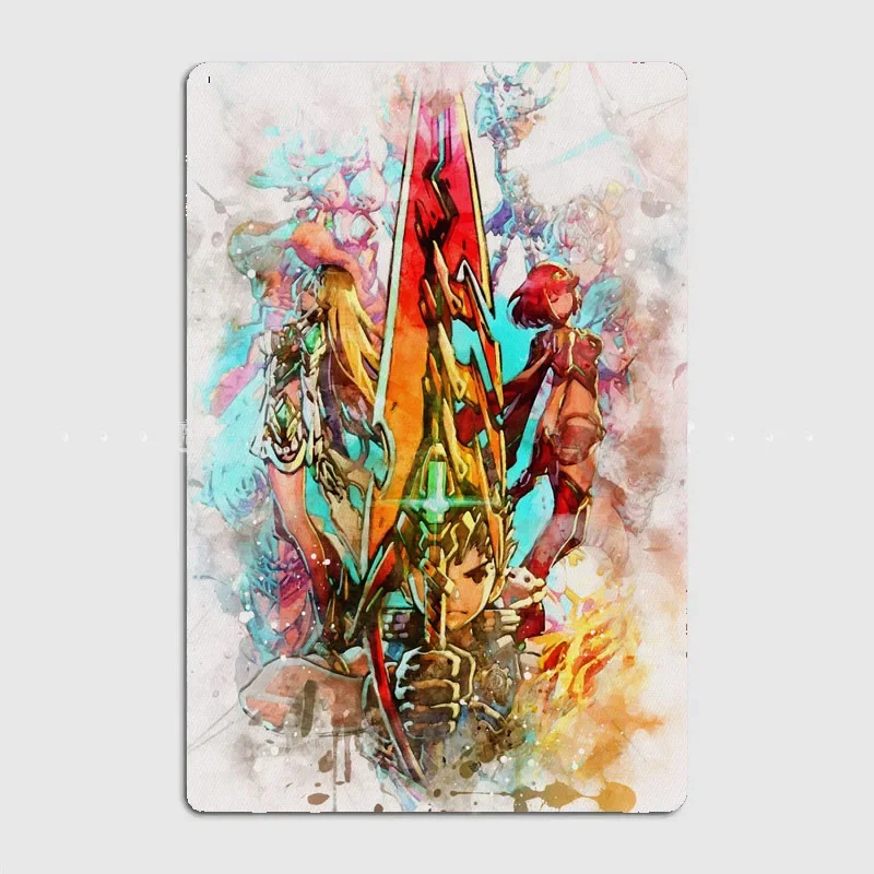 Хроники Xenoblade создают уютную комнату с художественной панелью рыцаря